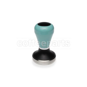 Pullman Barista 58.3mm Flat Tamper with Tiffany Blue Handle