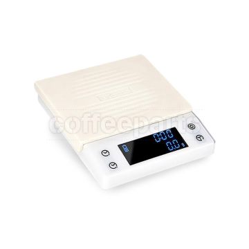 Tiamo CT2000 Digital Scale with Timer: White 