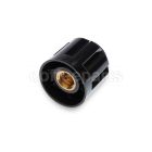 Black knob cap 2mm pitch