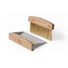 Muvna Coffee Grounds Pan & Brush: White