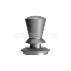 Muvna Height Adjustable Coffee Tamper Star: 53mm Ribbed Base Silver
