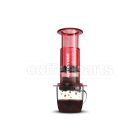 AeroPress Coffee Maker - Clear Red