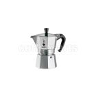 Bialetti 2 Cup Moka Express stovetop coffee maker, aluminum design.
