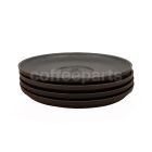 Huskee 3oz Saucer 4 Pack: Charcoal