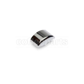 Silver oval button