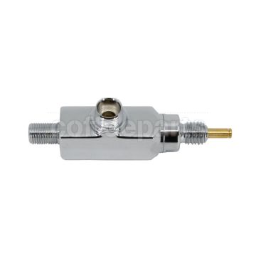 Water/Steam Chromed Tap Assembly – Connection 1/4" M × 3/8" M