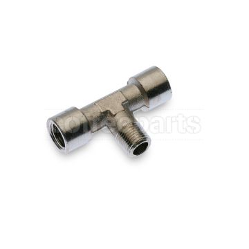 Fitting t-shaped 1/4ffm inch bsp