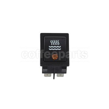 Bipolar luminous switch yellow led (Hot Water)