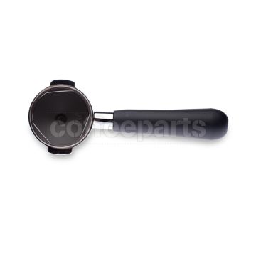 Portafilter with black teflon coating to fit Aurora, Brugnetti, Futurmat
