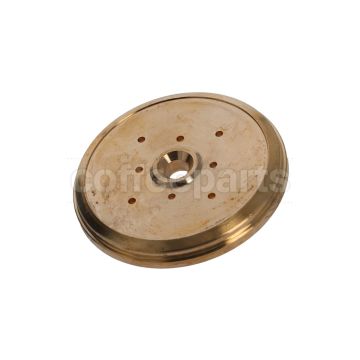 Brass Showerhead Holder Diffuser Ø 57.5mm × 7mm — Hole Ø 6.4mm