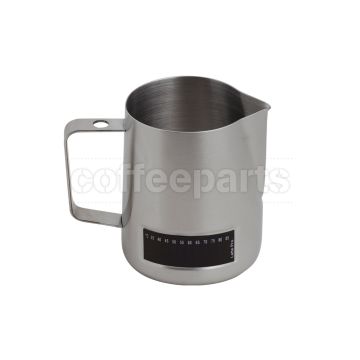 Latte Pro 600ml Milk Jug with built-in Thermometer: Satin