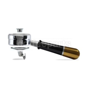 Pesado Hybrid Double Portafilter: Black/Gold - to fit LM/E61