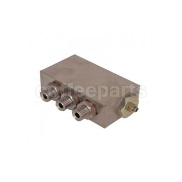 Thermostatic valve nickel complete GB5