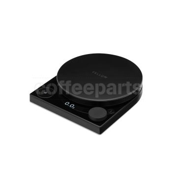 Fellow Tally Pro Precision Scale Studio Edition: Black coffee scale design.