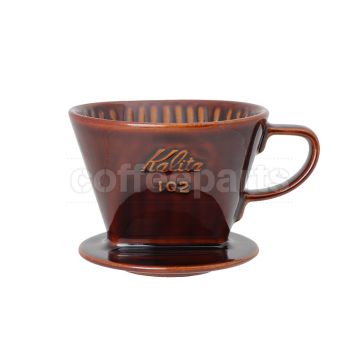 Kalita 102 Lotto Coffee Dripper: Brown (uses Kalita 102 Coffee Filters)