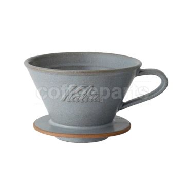 Kalita MI 185 Pottery Wave Coffee Dripper: Sand Grey