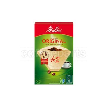 Melitta 1x2 Brown Paper Filters - 40 Pk 