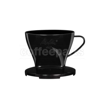 Melitta 1x2 Pour Over Plastic Dripper: Black