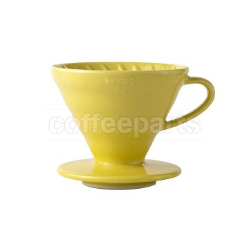 Hario 2-Cup V60 Ceramic Coffee Dripper: Yellow