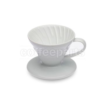 Hario 1-Cup V60 White Ceramic Coffee Dripper