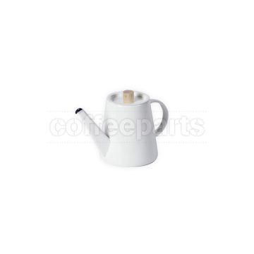 Kaico 950ml White Enameled Pour Over Drip Coffee Kettle