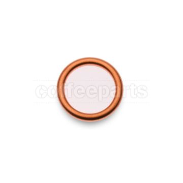 Copper washer for steam wand cap