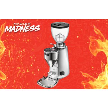 Mazzer Mini A Electronic Home Coffee Grinder: Silver