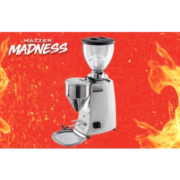 SALE | Mazzer Mini Electronic (Type A) Home Coffee Grinder: White (Superseded Model)