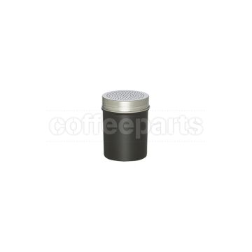 Rhino Plastic Chocolate Shaker with perforated holes: Black