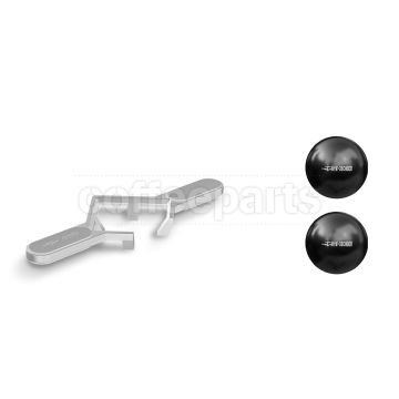 MHW-3Bomber Smooth Espresso Chilling Ball w Stand: Silver (2 pcs)