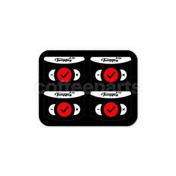 TempTag Stickon Milk Jug Thermometer TRI White x 4 Stickers