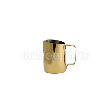 Tiamo 650ml Metallic Gold Tapered Latte Art Milk Jug