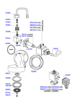 Aurora - Group head and solenoids