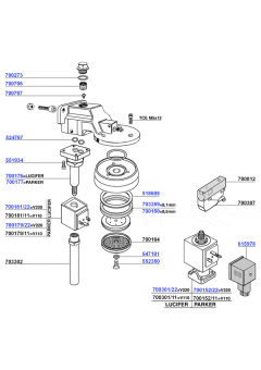 Group head and solenoids
