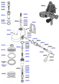 Boema - Group head e61 lever operated