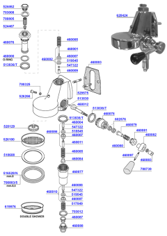 Boema - Group head e61 lever operated
