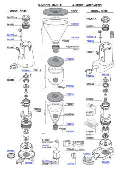 Gino Rossi - CC45 / RR45 grinder parts