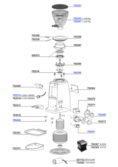 Mazzer - Mini main parts
