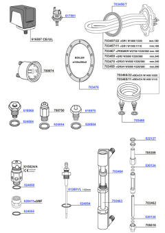NS - Elements, boiler components and sight glass