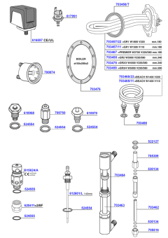 NS - Elements, boiler components and sight glass