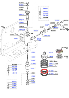 Rocket Group head e61 lever operated