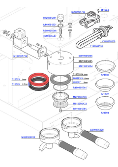 Rocket R9 Group Head Assembly