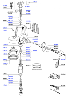 VBM - Group head e61 lever operated