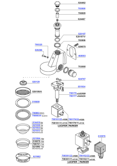 Group head e61 solenoid operated