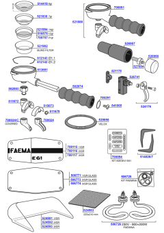Faema - e61 and faemina miscellaneous parts