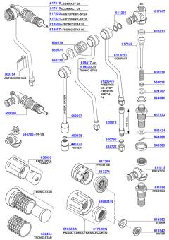 Faema - Steam and hot water valves
