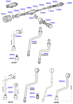 Gaggia - Steam and hot water valves 1