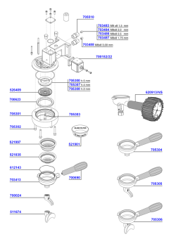NS - Group head solenoid operated and portafilters