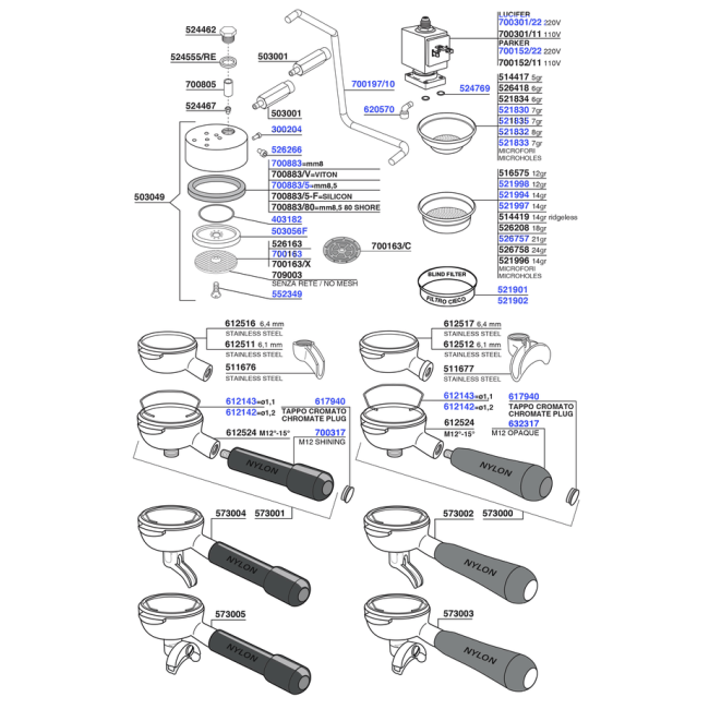 BFC - Portafilters and filter baskets