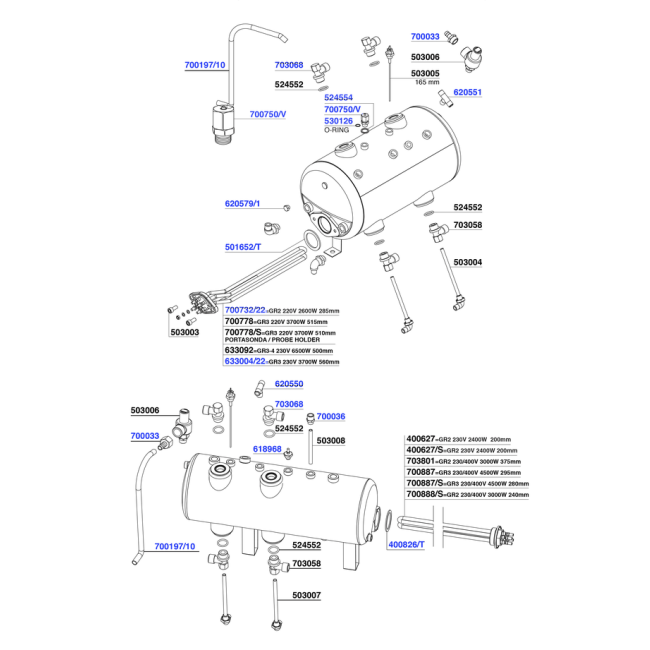 BFC - Elements and boiler components